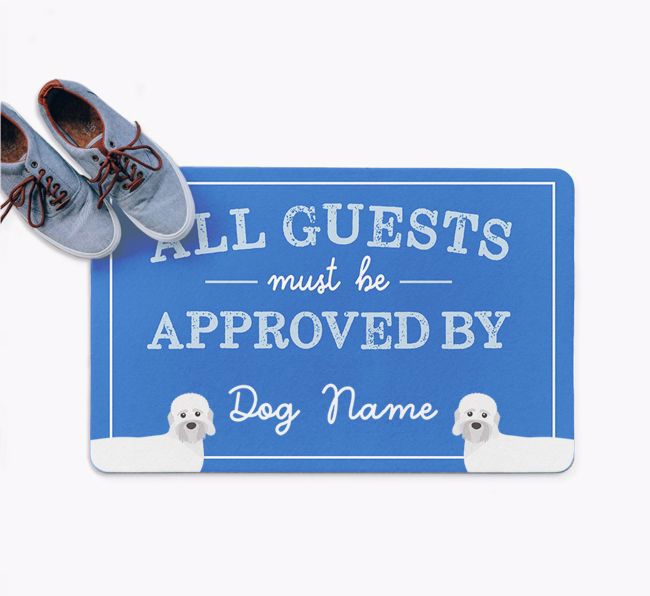All Guests Must Be Approved By: Personalized {breedFullName} Doormat